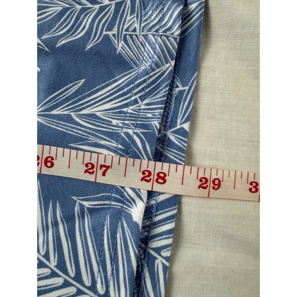 Palm Golf Co Overlook Polo Ashleigh Blue Tropical Palm Leaf Golf Shirt Mens L - Picture 10 of 13